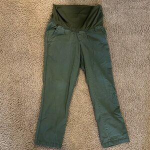 Maternity Green Cargo Pants